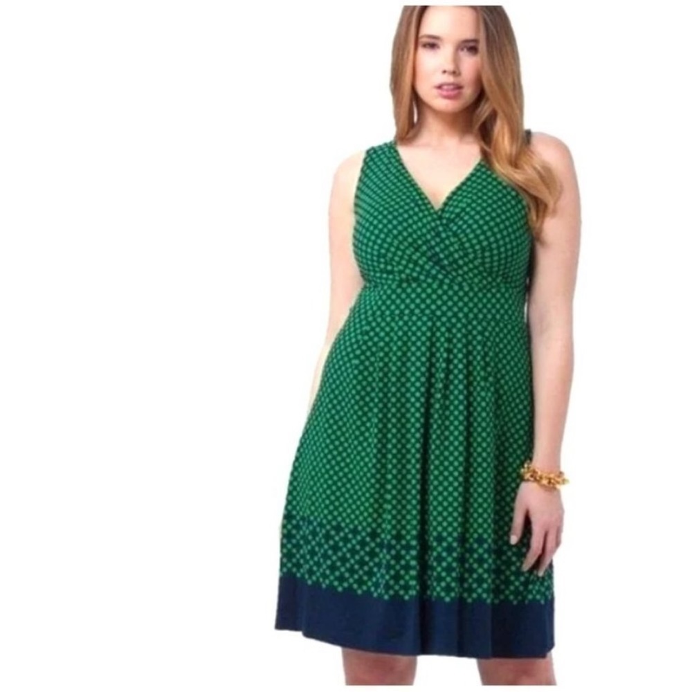 Land’s End Fit and Flare Polka Dot Dress